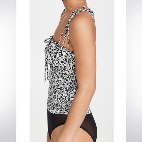 Free People Bardot Bodysuit in Black Combo - Picture 3 of 9